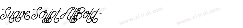 Suave Script AltBold字体转换